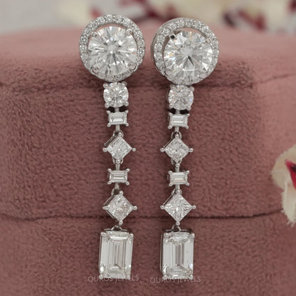 Multi Shape Lab Grown Diamond Earring