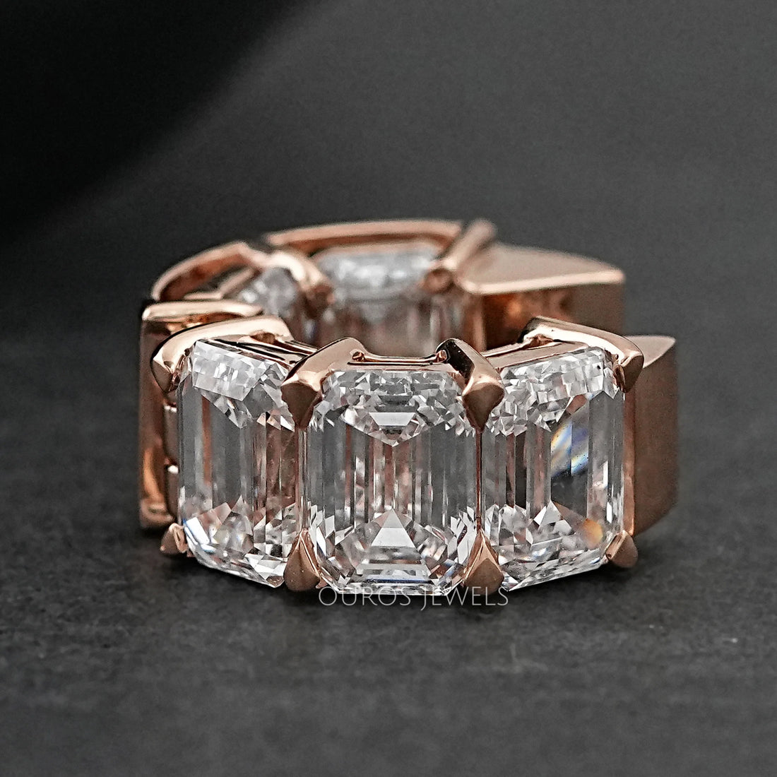 Emerald Lab Diamond Huggie Men's Earring Earring