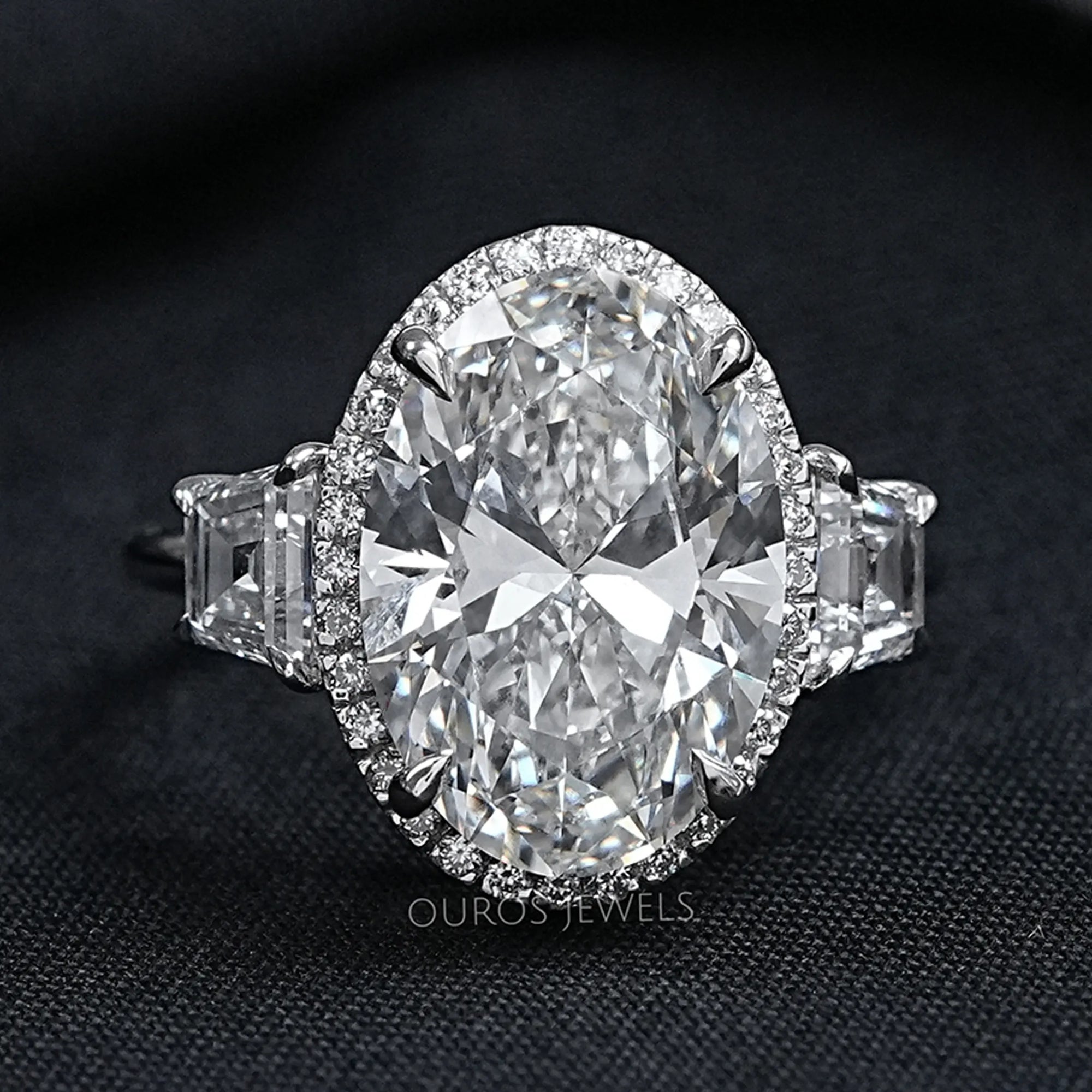 Molly Sims Oval Three Stone Ring - 96th Annual Academy Awards