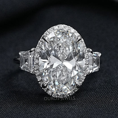 Molly Sims Oval Three Stone Ring - 96th Annual Academy Awards