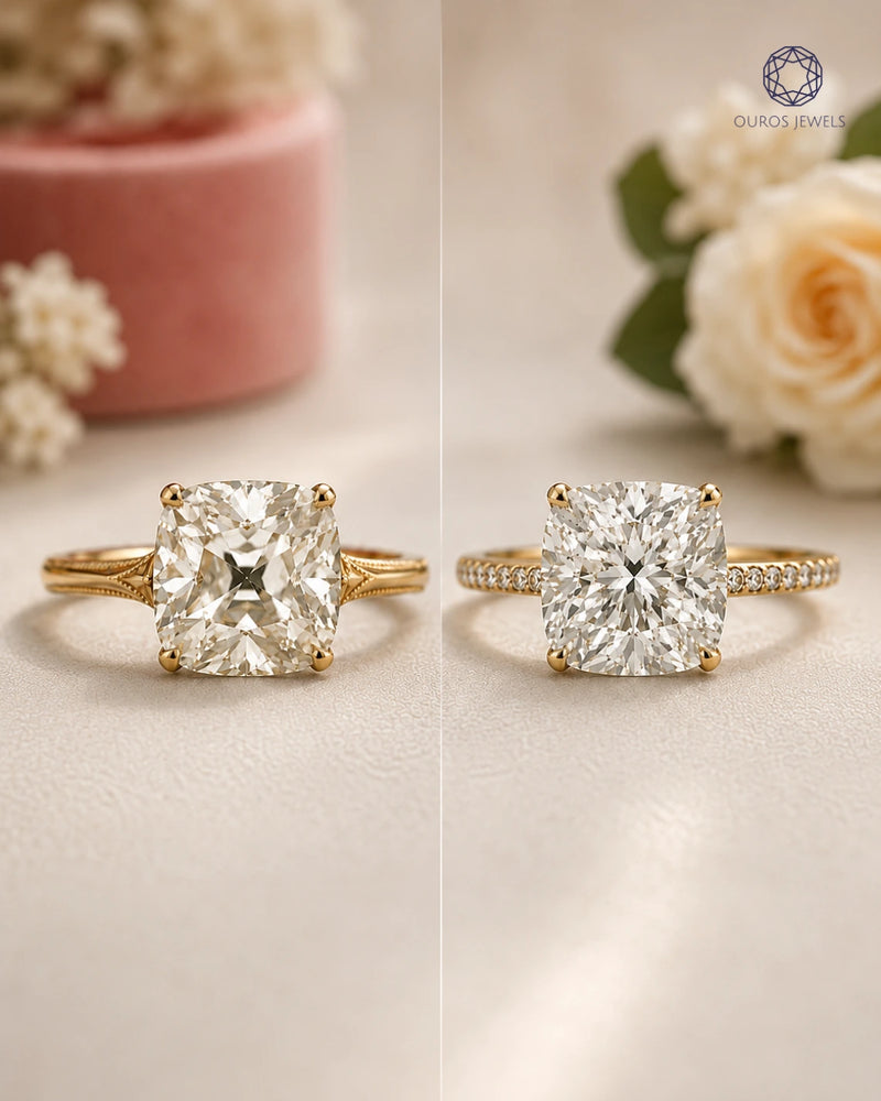 Old Mine Cushion Diamond vs. Brilliant Cushion Diamond: Which Should You Choose for Your Ring?