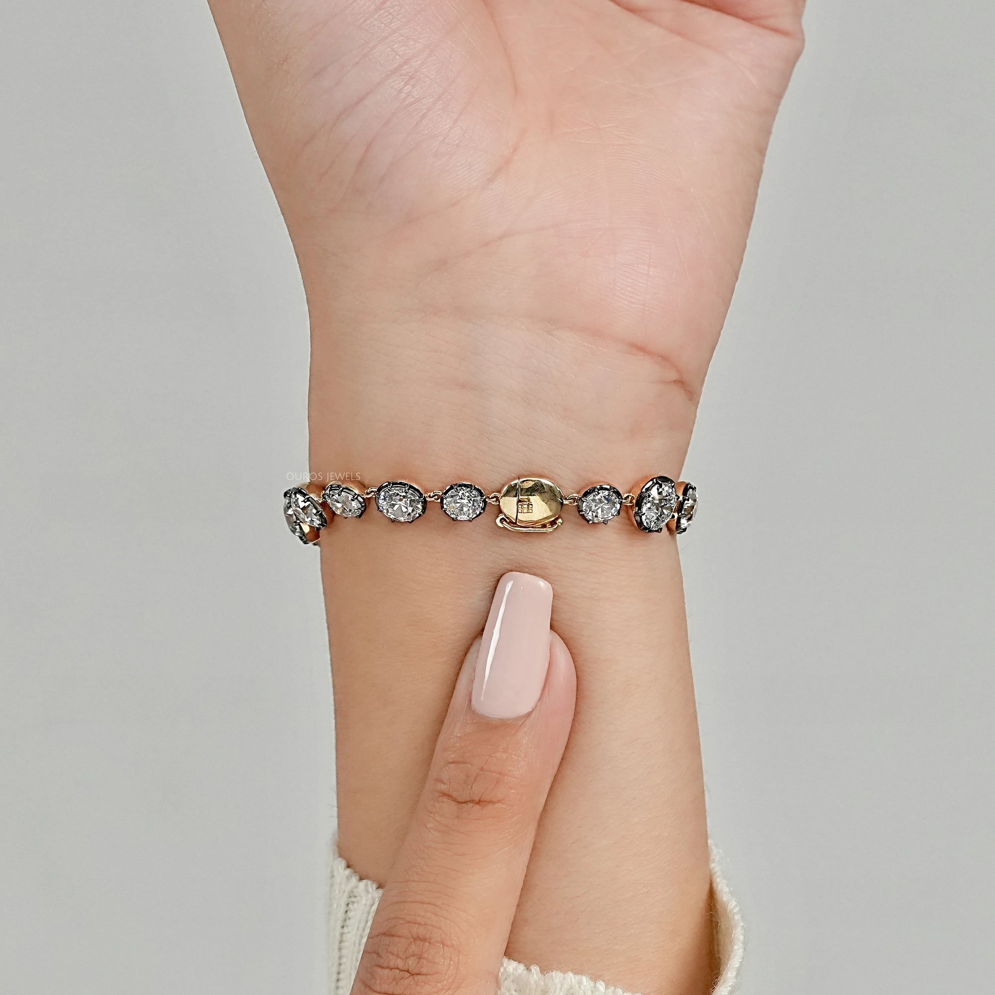 Vintage Old European Round Diamond Bracelet