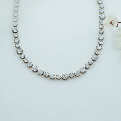 Dual Oval Lab Grown Diamond Toi Et Moi Pendant Necklace 