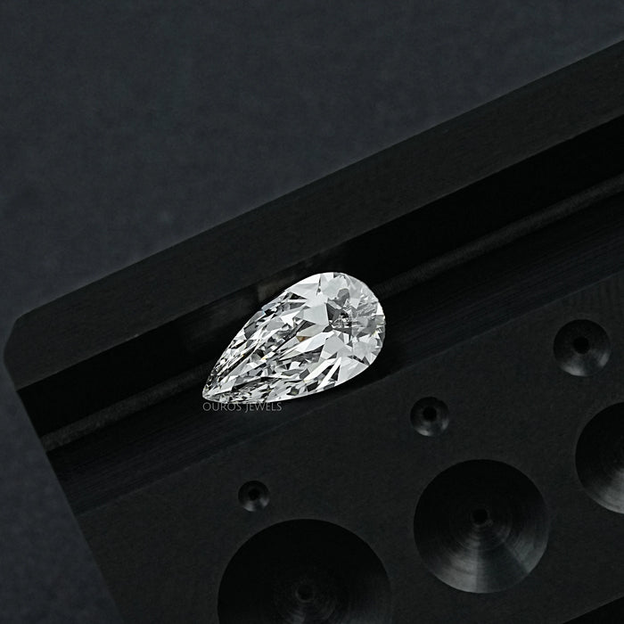 2.10 CT Old Mine Pear Cut Lab Grown Loose Diamond