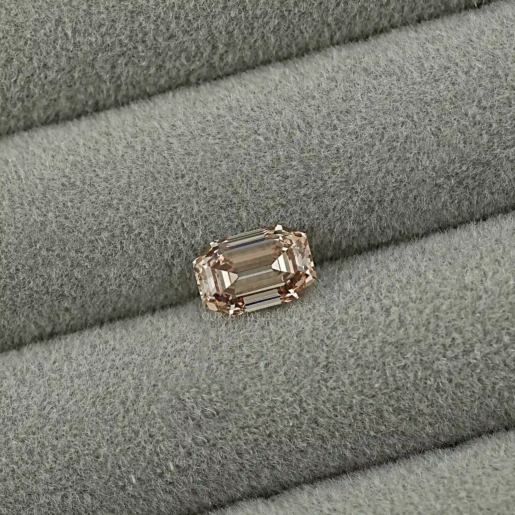 Champagne Old Mine Emerald Lab Diamond Loose Loose