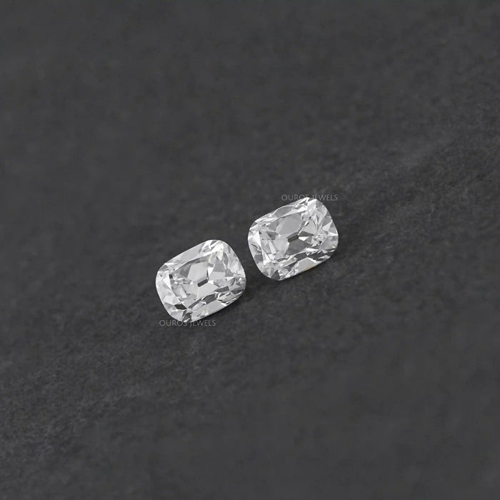 Old Mine Cushion Cut Lab Grown Diamond Pair
