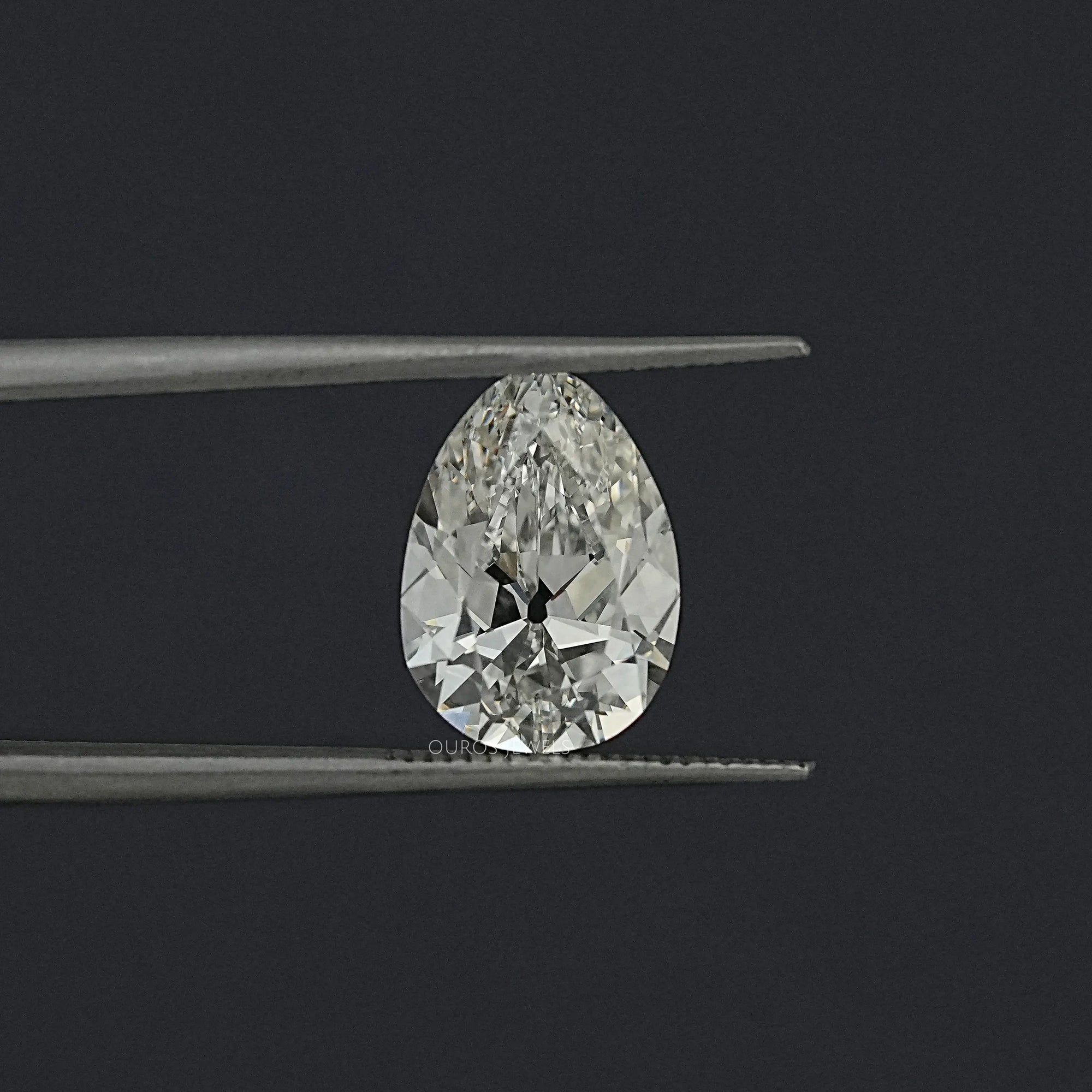 3.53 CT Old Mine Pear Lab Grown Loose diamond Loose