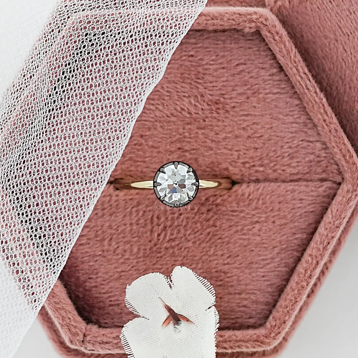 Toi Et Moi Pear Lab Grown Diamond Bypass Engagement Ring