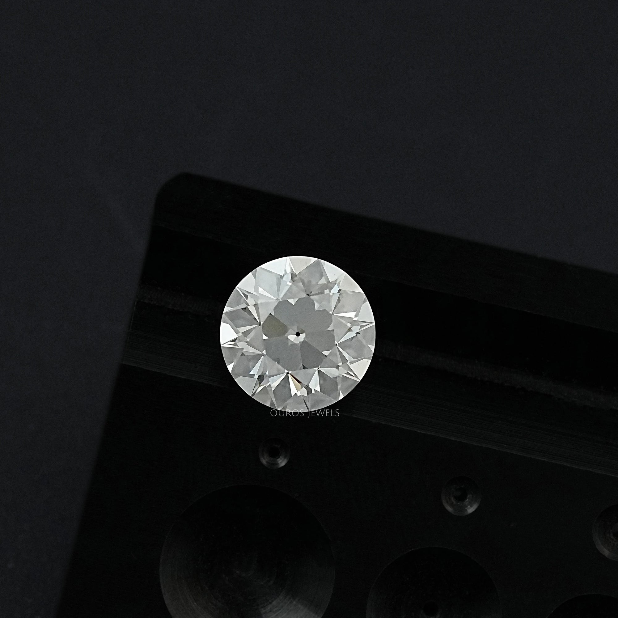 Flower Pattern Old European Round Cut Loose Diamond Loose