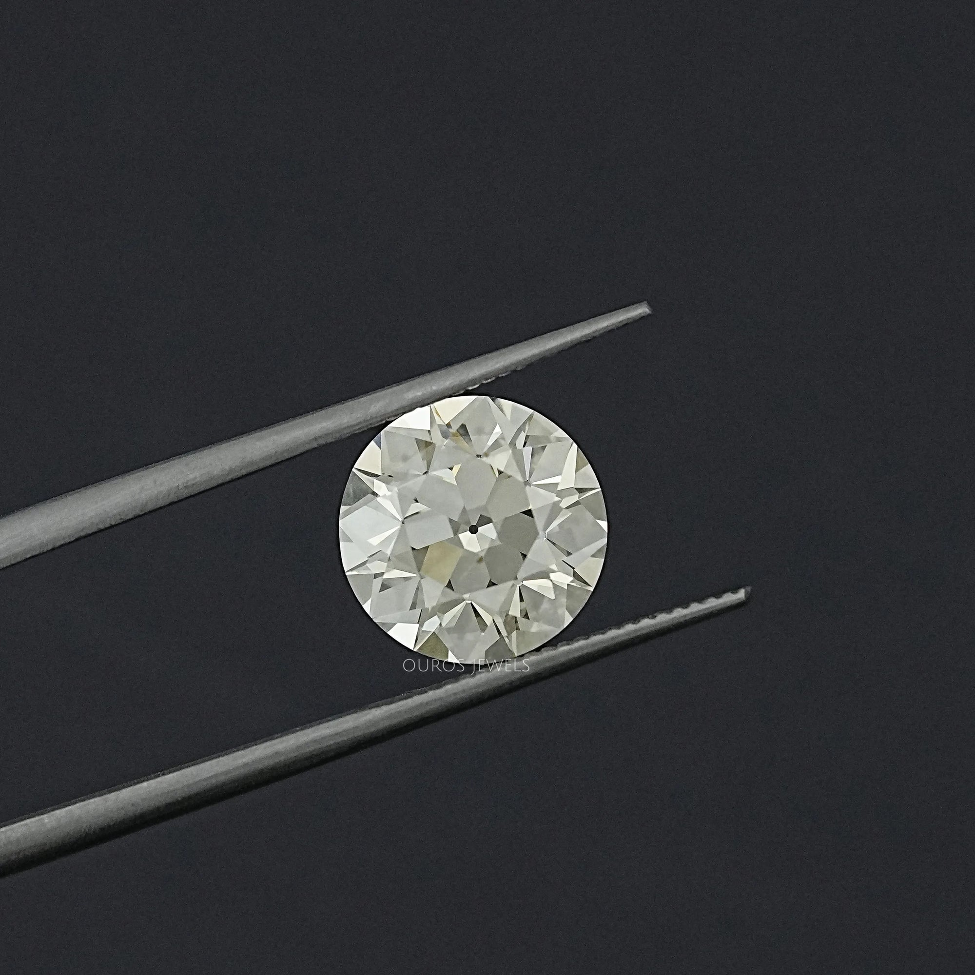 Flower Pattern Old European Round Cut Loose Loose