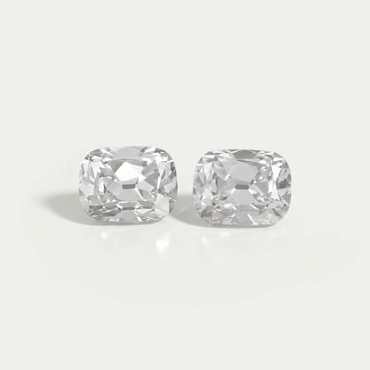 Lab Diamond Old Mine Cushion Matching Pair Loose