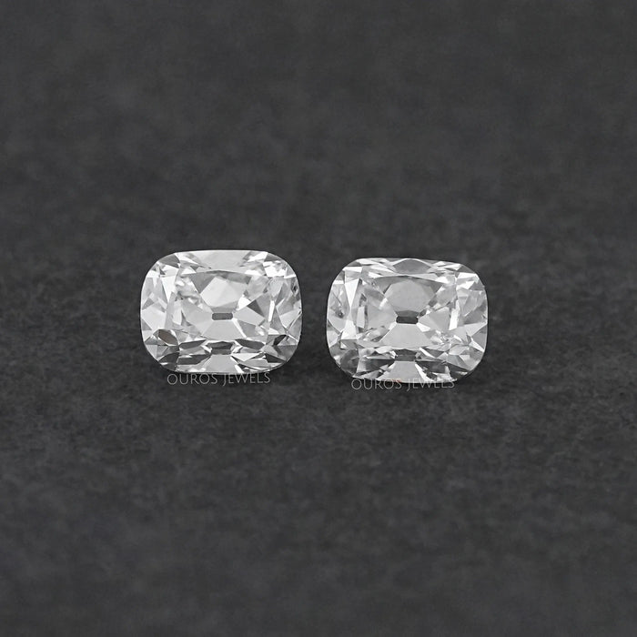 Old Mine Cushion Cut Lab Grown Diamond Pair