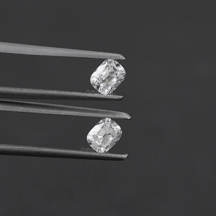 Old Mine Cushion Cut Lab Grown Diamond Pair