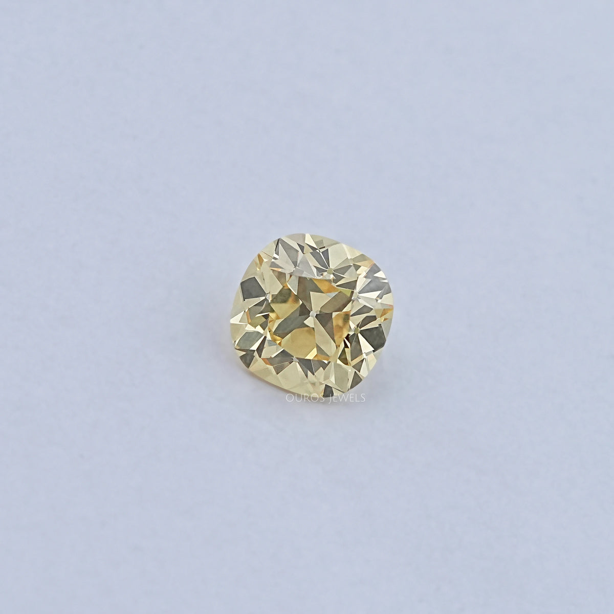 Yellow Old Mine Cushion Cut Loose Lab-Diamond Loose