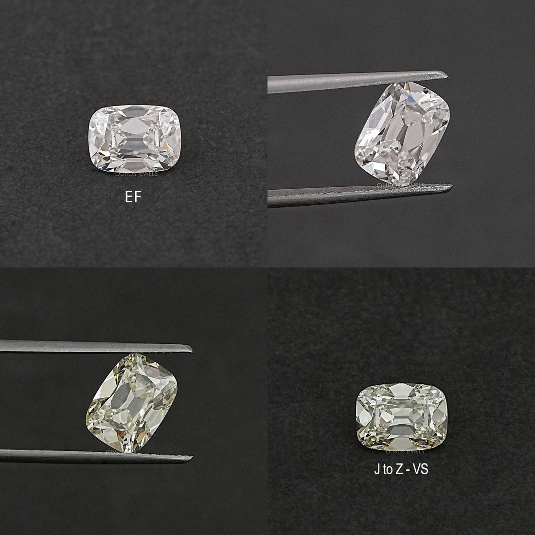 Old Mine Cushion Cut Lab Grown Diamond Loose