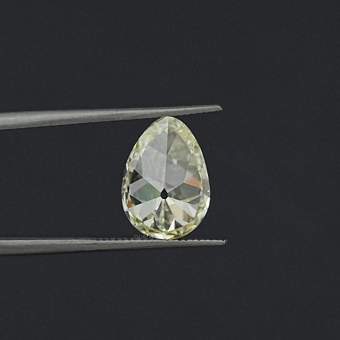 Old Mine Pear Cut Lab Grown Diamond  - JK