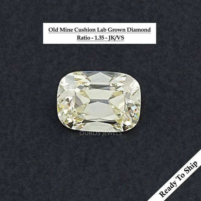 Loose Old Mine Cushion cut Lab Grown Diamond