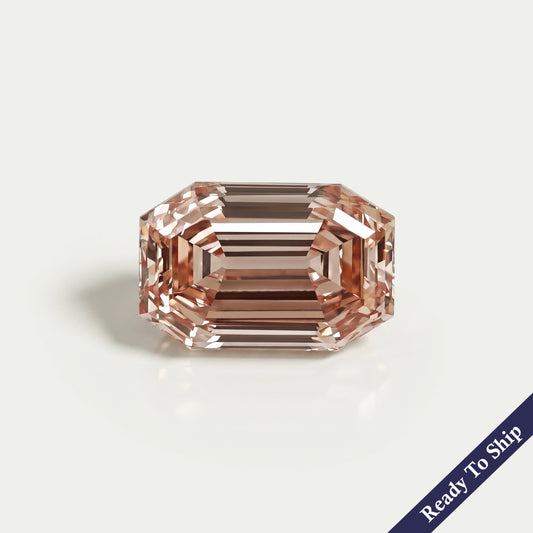 Champagne Old Mine Emerald Lab Grown Diamond Loose