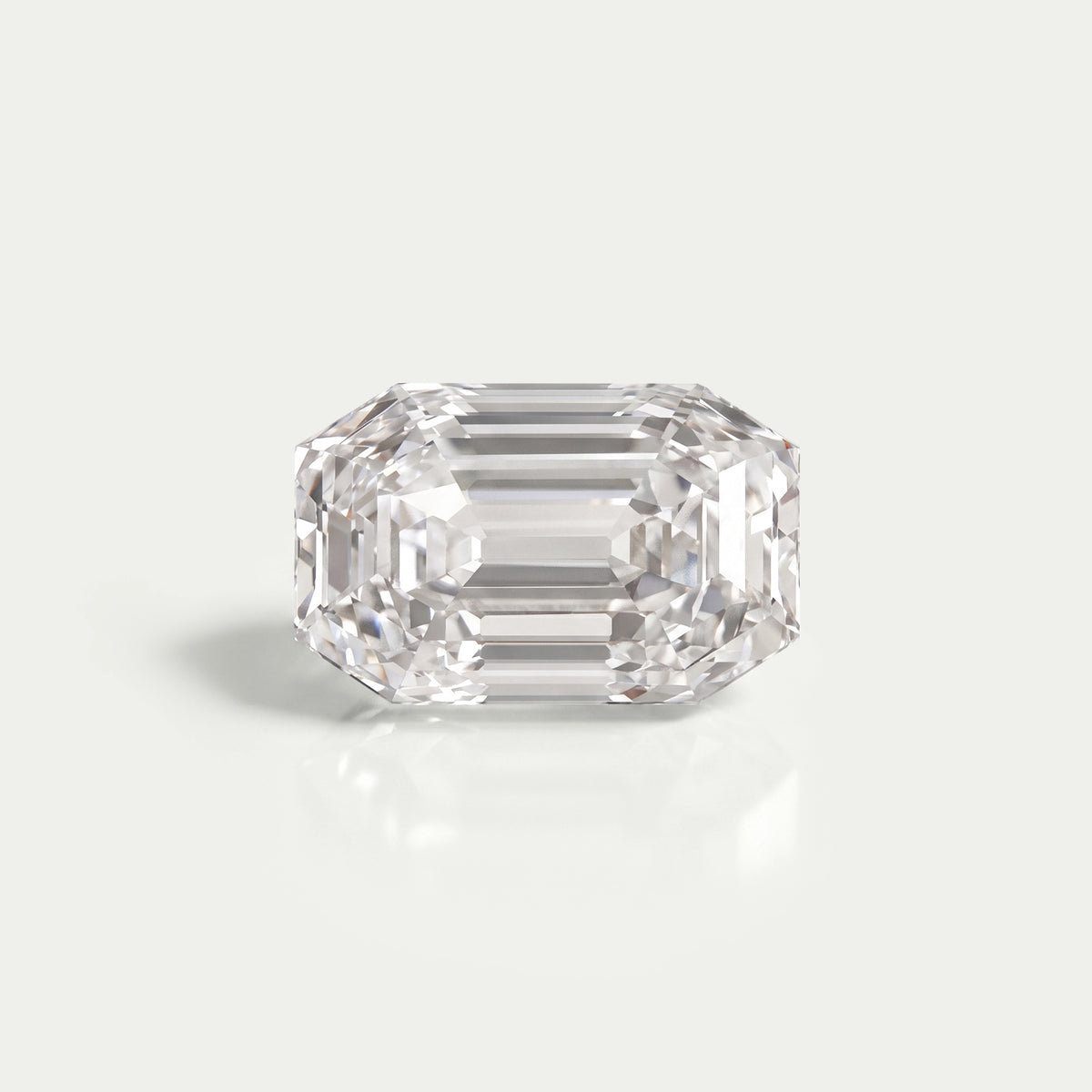Old Cut Emerald Shape Lab Grown Diamond Loose