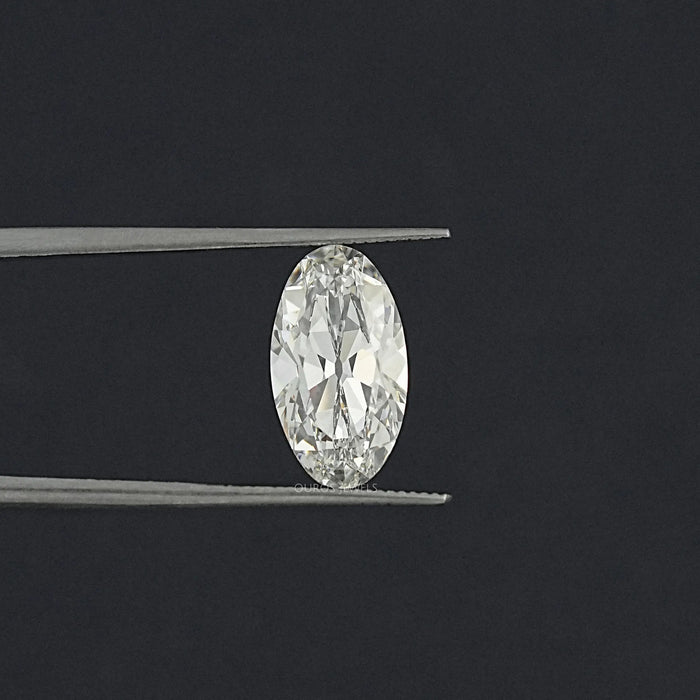 3.40 CT Old Mine Moval Cut Lab Grown Diamond
