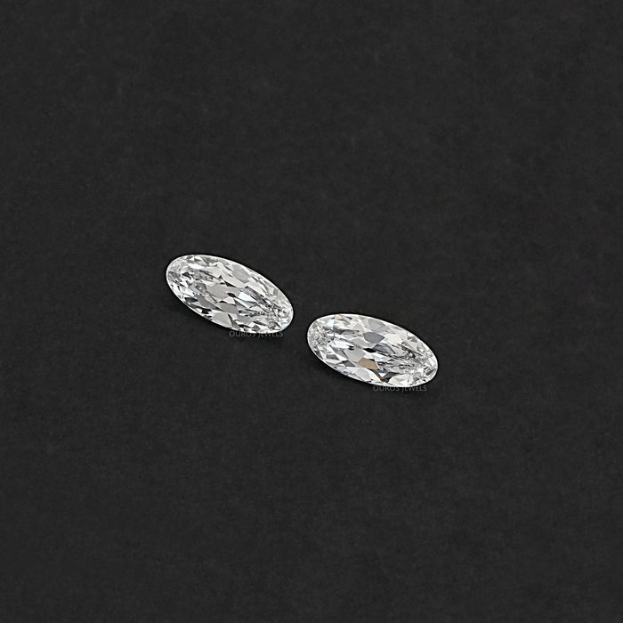 Old Mine Moval Cut Lab Diamond Matching Pair