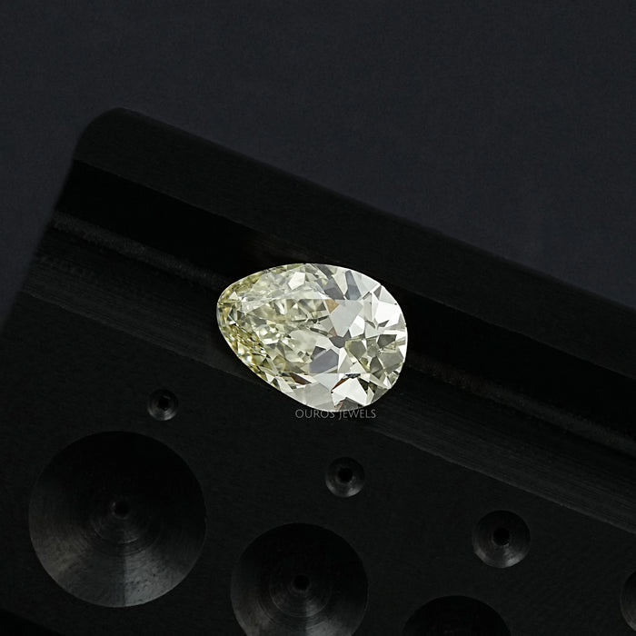 Old Mine Pear Cut Lab Grown Diamond  - JK