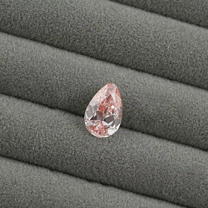 Fancy Vivid Pink Old Mine Pear Lab Grown Diamond