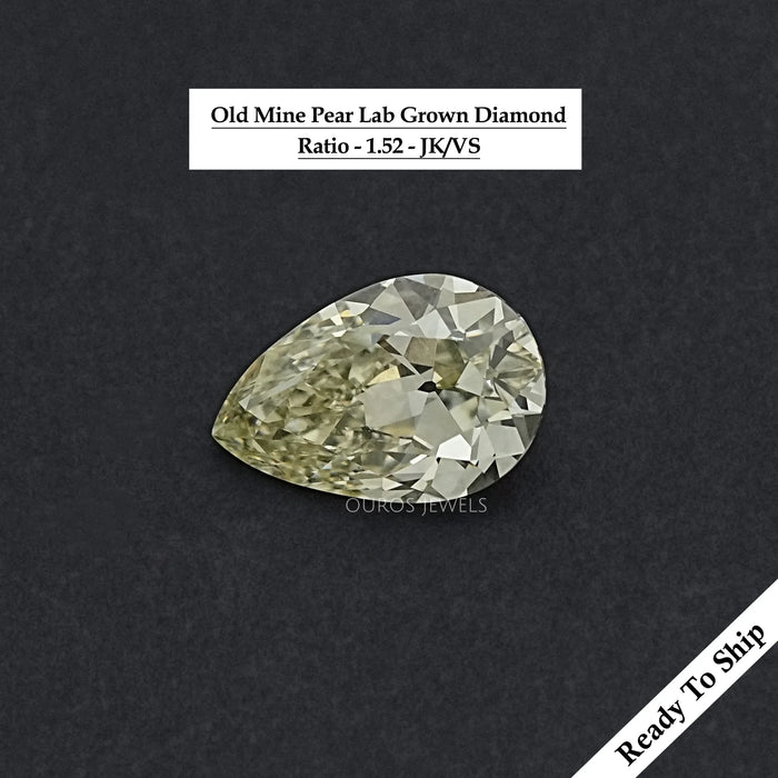 3.50 CT Loose Old Mine Pear Cut Loose - JK