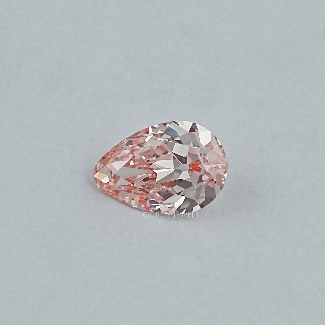 Fancy Vivid Pink Old Mine Pear Lab Grown Diamond Loose