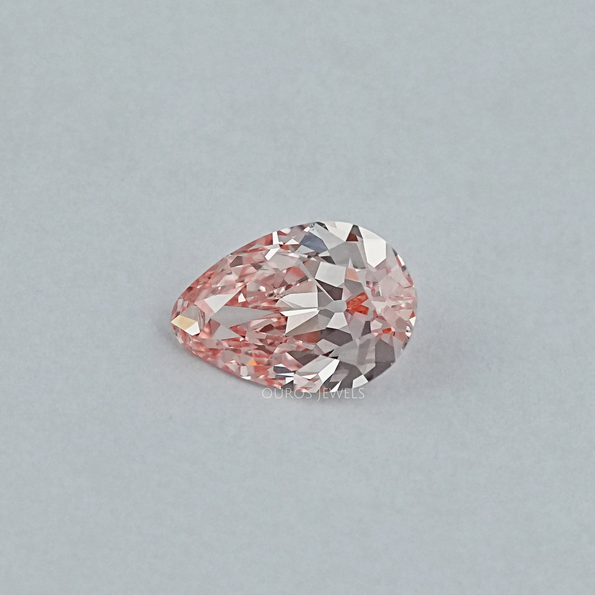 Fancy Vivid Pink Old Mine Pear Lab Grown Diamond Loose