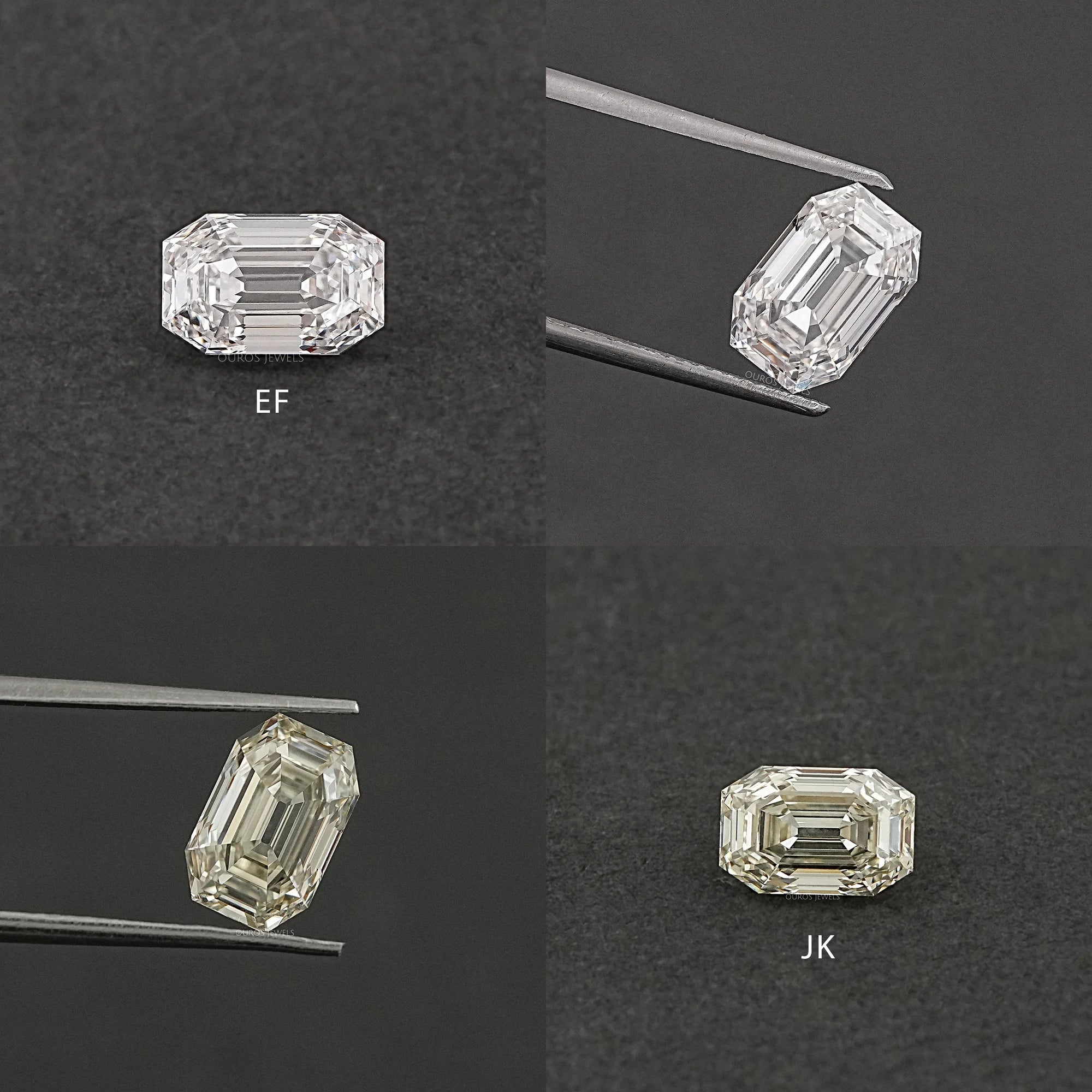 Old Cut Emerald Shape Lab Grown Diamond Loose