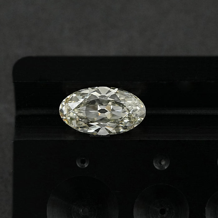 Antique Moval Cut Lab Created Diamond