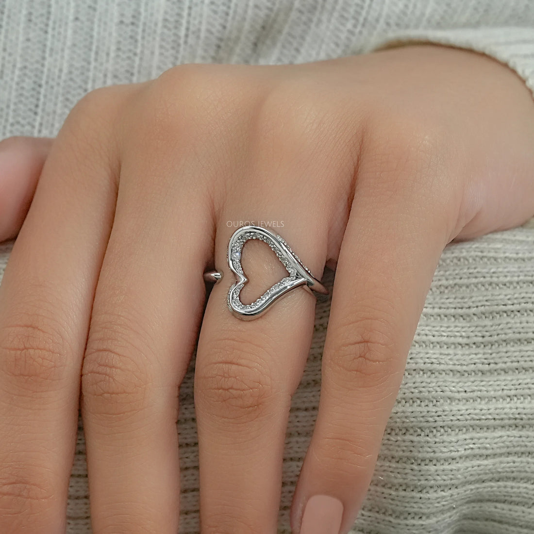 Open Heart Lab Diamond Cuff Ring Ring