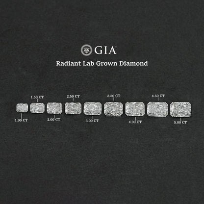 IGI Certified Radiant Cut Lab Grown Diamond GIA Certified Diamond Loose