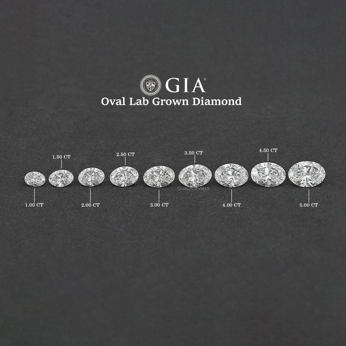 Oval Cut IGI Verified Lab Diamond Solitaires