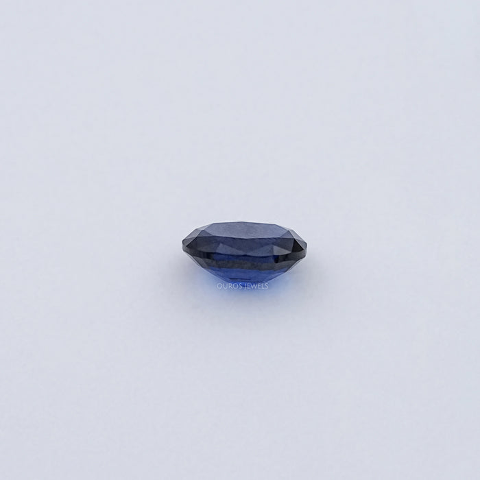 Blue Oval Cut Lab Sapphire Gemstone