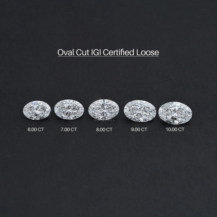 Oval Cut IGI Verified Lab Diamond Solitaires