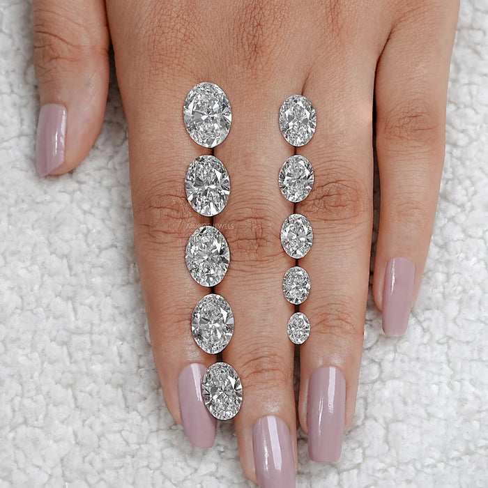 Oval Cut IGI Verified Lab Diamond Solitaires