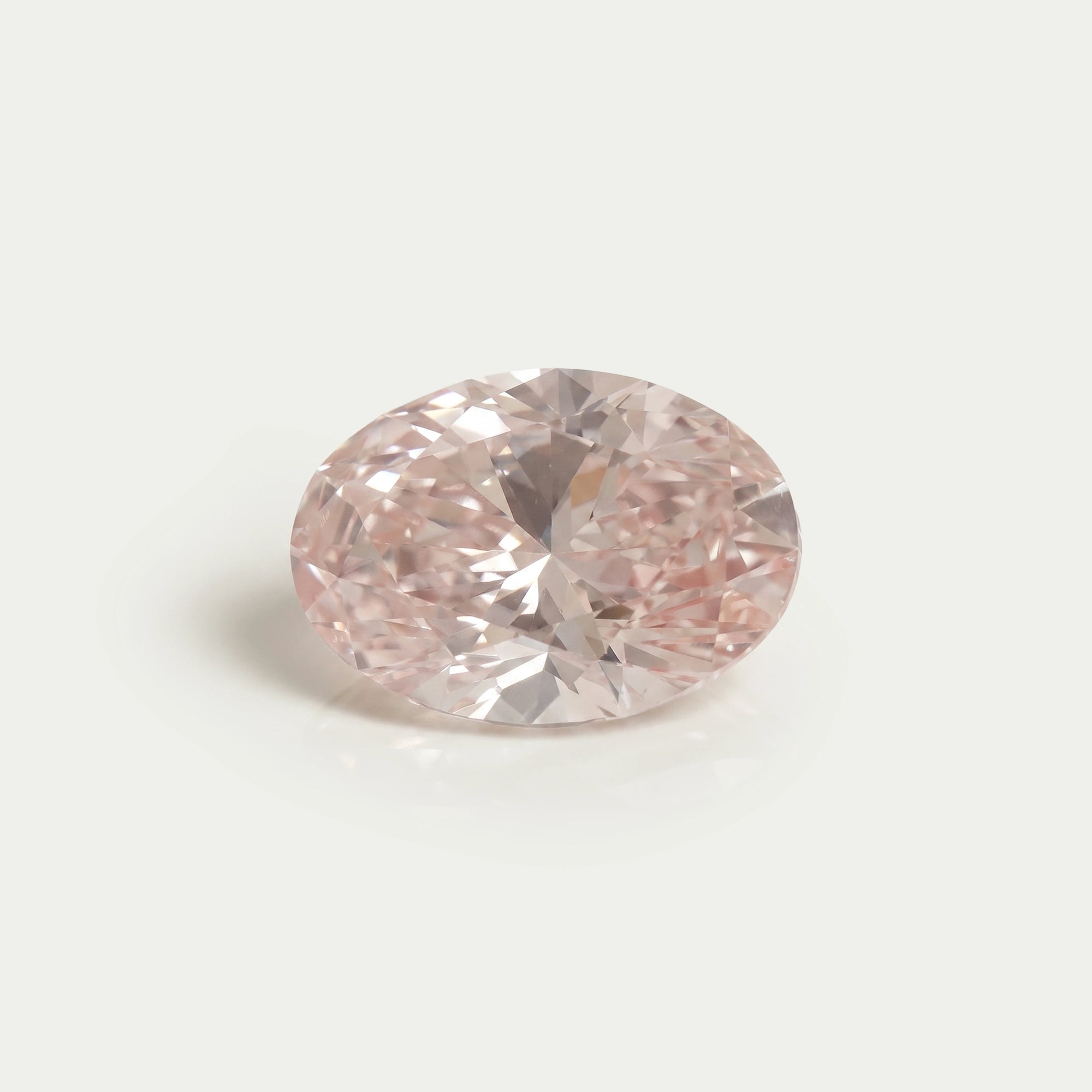 Oval Shape Fancy Intense Pink Lab Grown Diamond