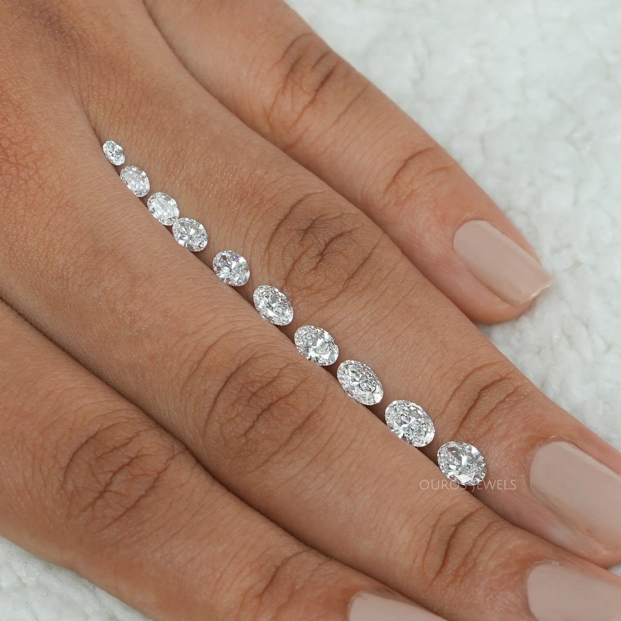 Brilliant Cut Oval Lab Grown Diamond Loose