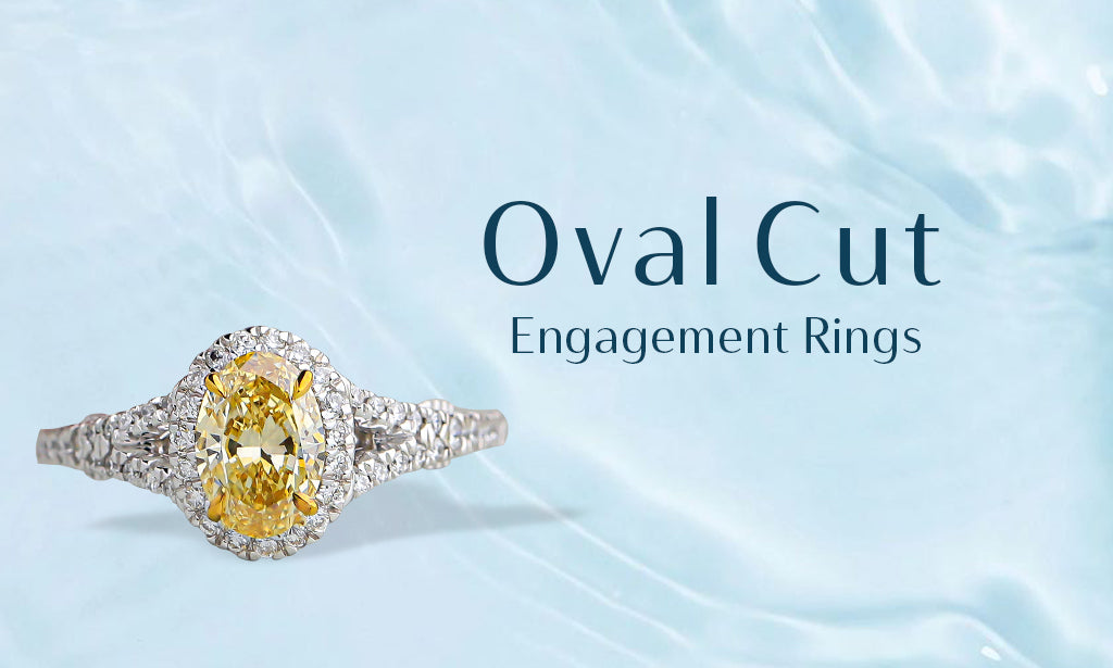 Image showing bigger,brighter and luxurious oval cut lab-grown diamond engagement rings