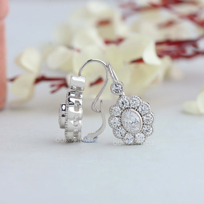 Oval Lab Diamond Drop and Dangle Earrings