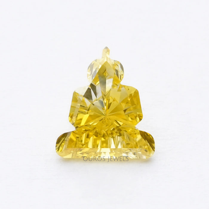 Lord Buddha Yellow Customized Diamond