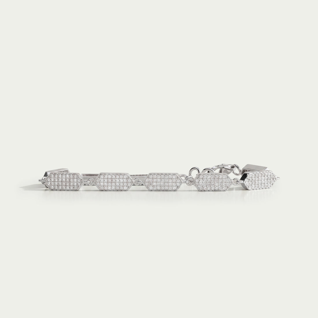 Pave Set Round Diamond Bracelet