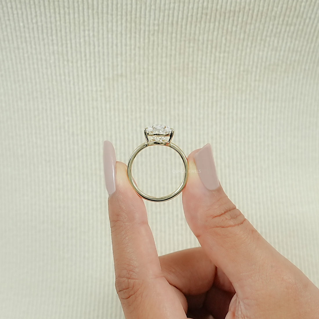 Pear Cut Double Band Engagement Ring Ring