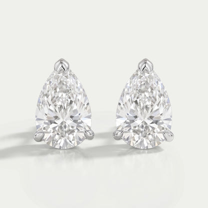 Pear Cut Lab Diamond Stud Earrings Earring