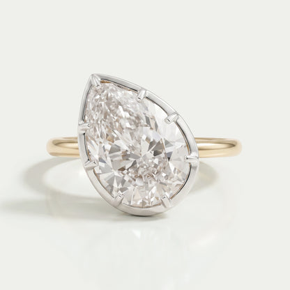 Pear Lab Diamond Button Back Ring Rings