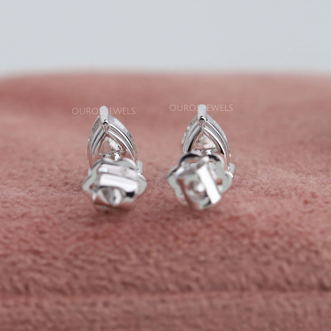 Olive Pear Diamond Stud Earrings Earring