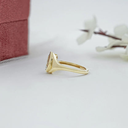 Toi Et Moi Pear Lab Grown Diamond Bypass Engagement Ring