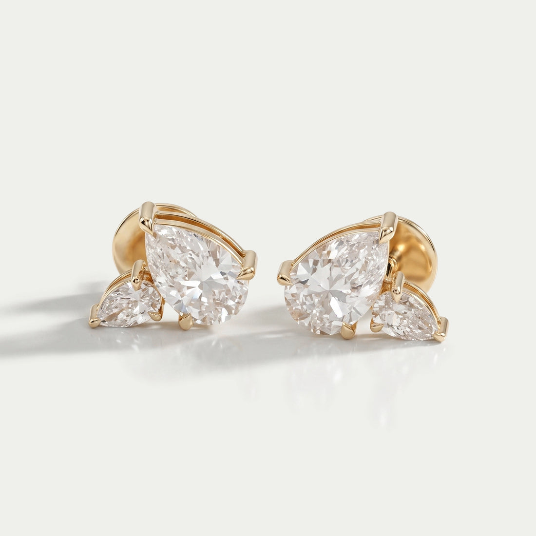 Toi Et Moi Pear Lab Diamond Stud Earrings Earrings